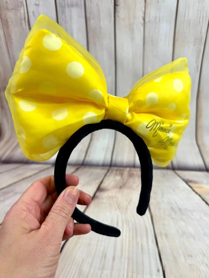 Ears serre-tête Disneyland Tokyo noeud Minnie jaune - photo numéro 5