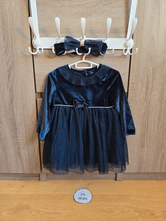 Vêtement Bébé Fille - Robe bleu - Sergent Major- 24 mois 86 cm