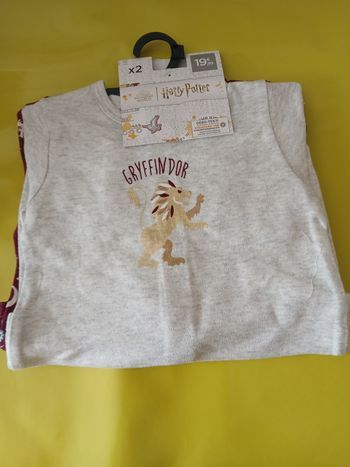 lot 2 pyjamas en coton garcon harry potter 67 cm 6 mois 
