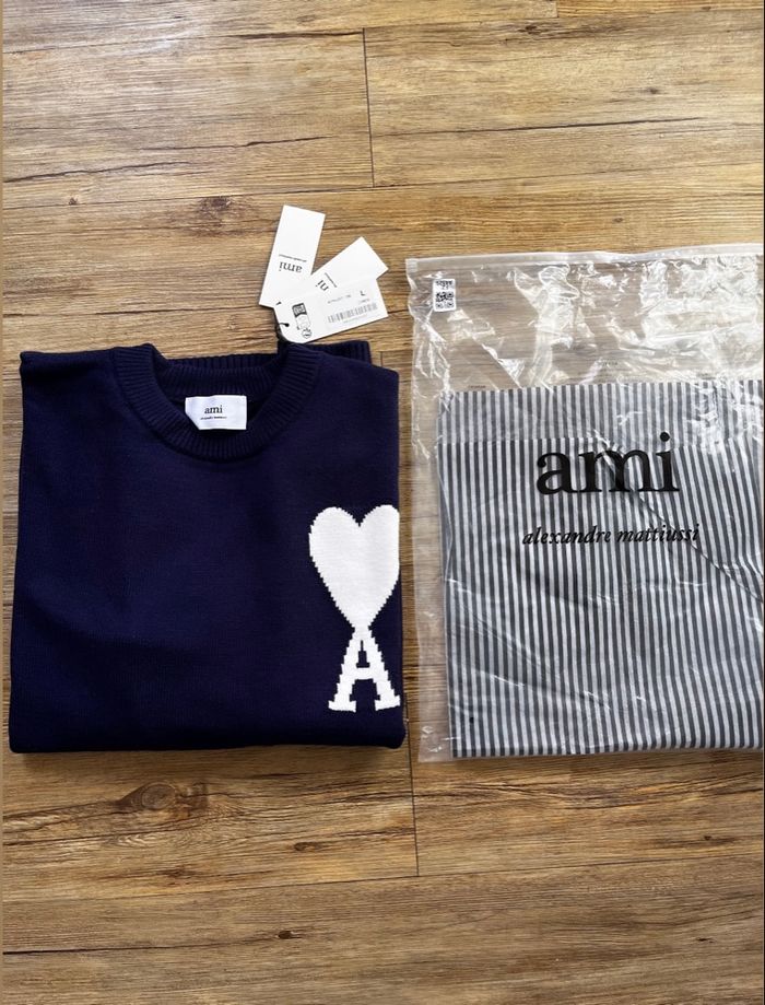 Pull ami Paris bleu - photo numéro 7
