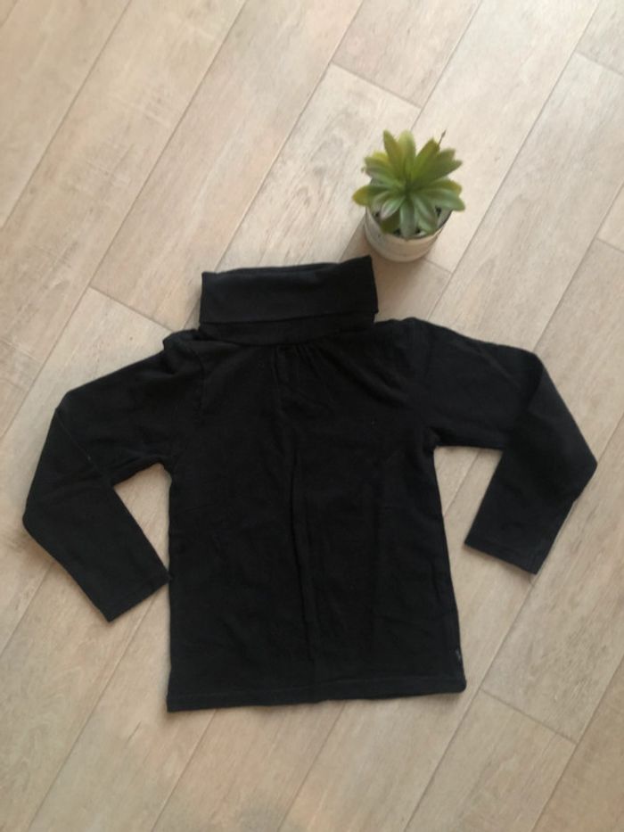 Tee-shirt col roulé noir fille Okaïdi - photo numéro 4