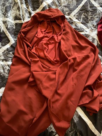 Hijab deux en un cagoule cousu neuf