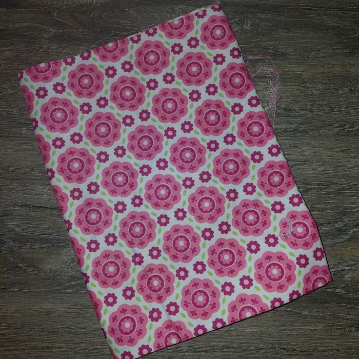 Riley Blake- coupon de coton fleurs roses