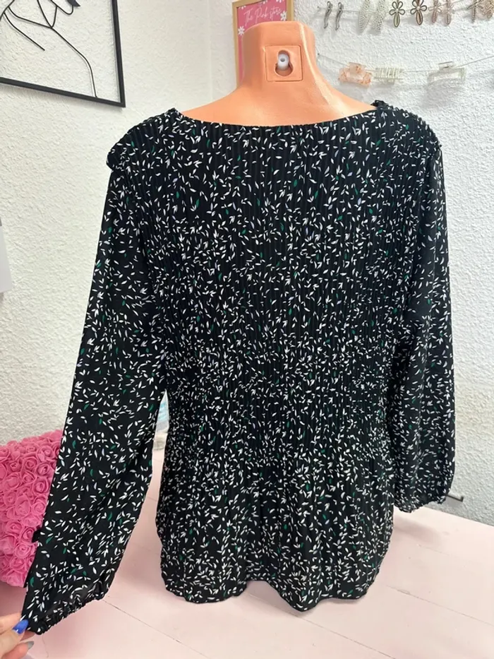 Blouse plissée à motifs taille 46 Gemo - photo numéro 4