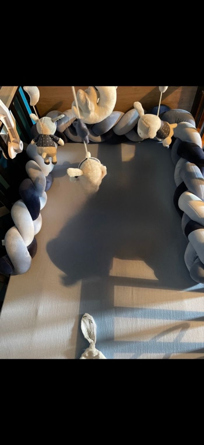 Tresse de lit bleu orchestra - photo numéro 7