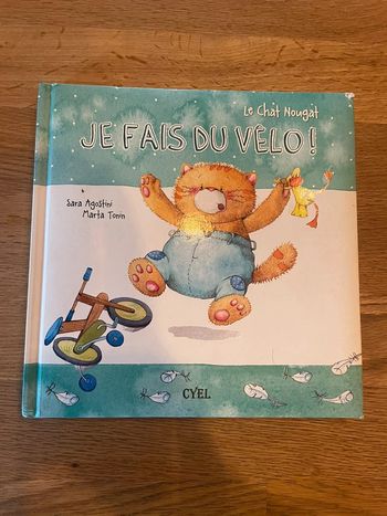 Livre Le chat Nougat Je fais du vélo