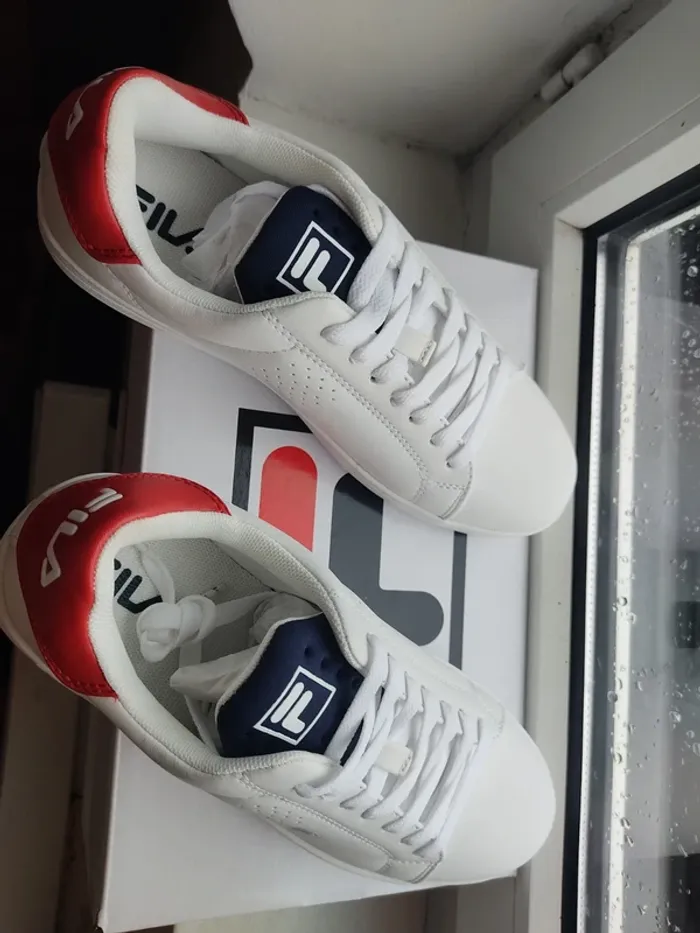 Fila crosscourt baskets basses blanc rouge taille 39 - photo numéro 6
