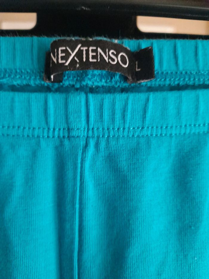 Legging court bleu turquoise - photo numéro 2