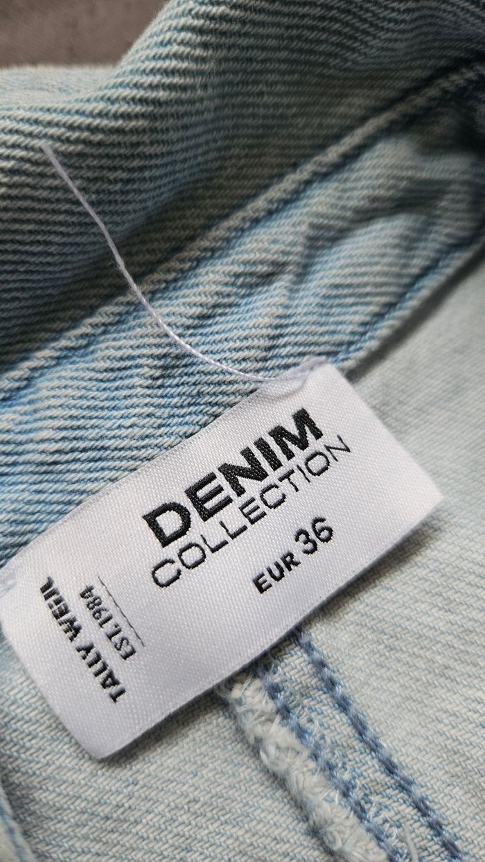 Combishort jean bleu avec ceinture taille S comme neuf - photo numéro 7