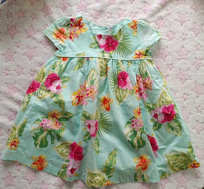 Robe fleurie 24 mois avec culotte