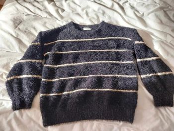 Pull noir et dore Damart T38/40