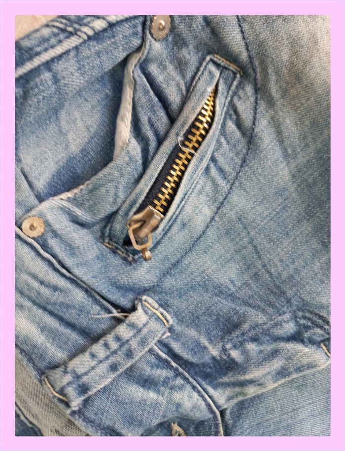 Jean taille basse S Blue Rags Denim - photo numéro 7
