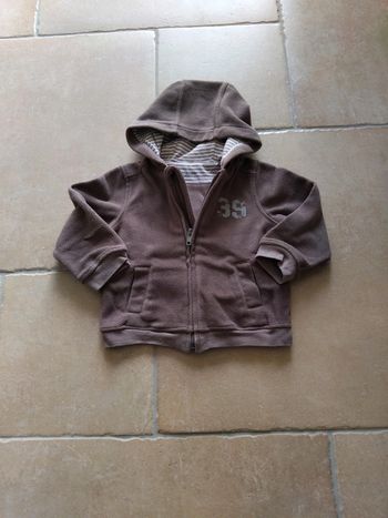 Gilet zippé style polaire 18 mois