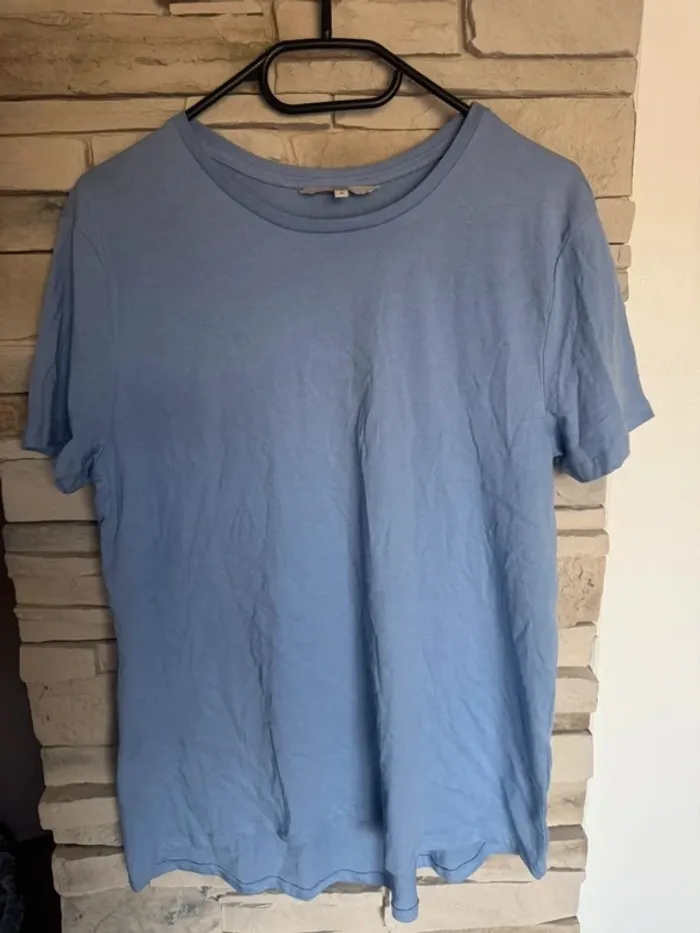 T-shirt long bleu - photo numéro 3