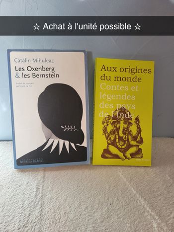 Lot de 2 livres - Les Oxenberg & les Bernstein - Catalin Mihuleac - Aux origines du monde