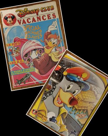Ancien magazine Disney club vacances avec poster N°8 1992 vintage