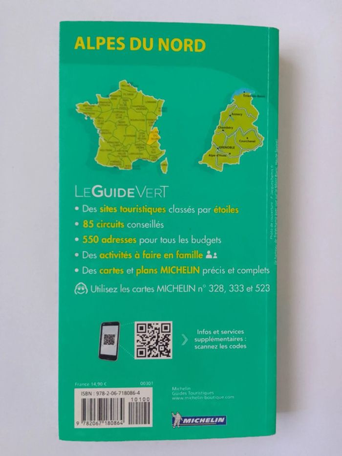 Michelin Alpes du Nord Savoie Mont Blanc Dauphiné - photo numéro 2