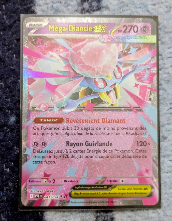 Lot 7 cartes Pokémon IR Full Art et ex ME2 Français + 2 anglaises de flammes fantasmagoriques - photo numéro 7