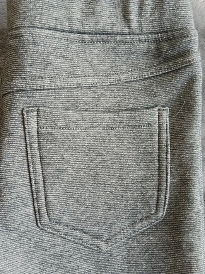 Jegging épais fils pailletés gris 10 ans Okaïdi - photo numéro 5