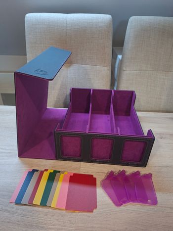 Boite rangement cartes Pokémon , capacité 1800 cartes ou 400 cartes sous toploaders Pokémon + intercalaires 