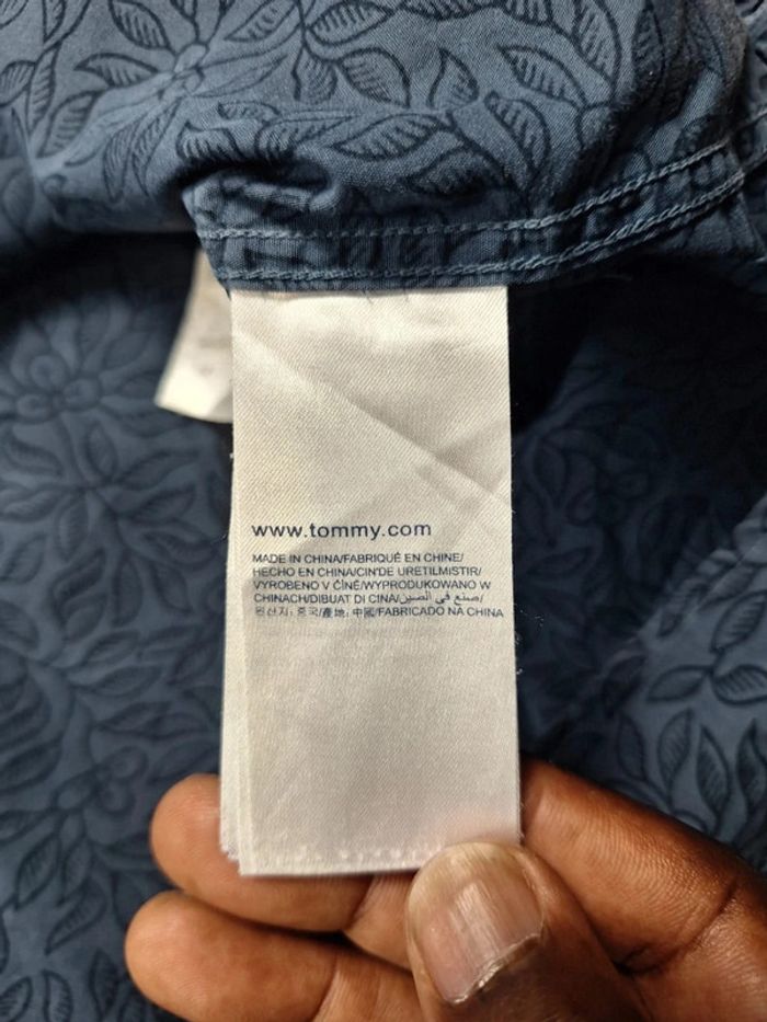 Chemise manches longues tommy hilfiger - homme vintage  - taille XL / brodé (497) - photo numéro 8