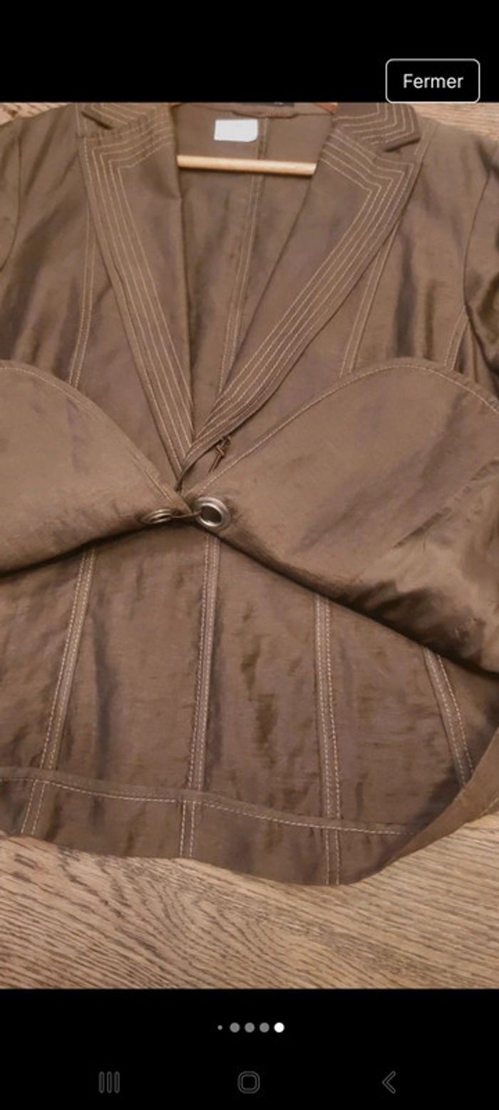 Blazer elegant Apanage lin et viscose be/fr 46 - photo numéro 15