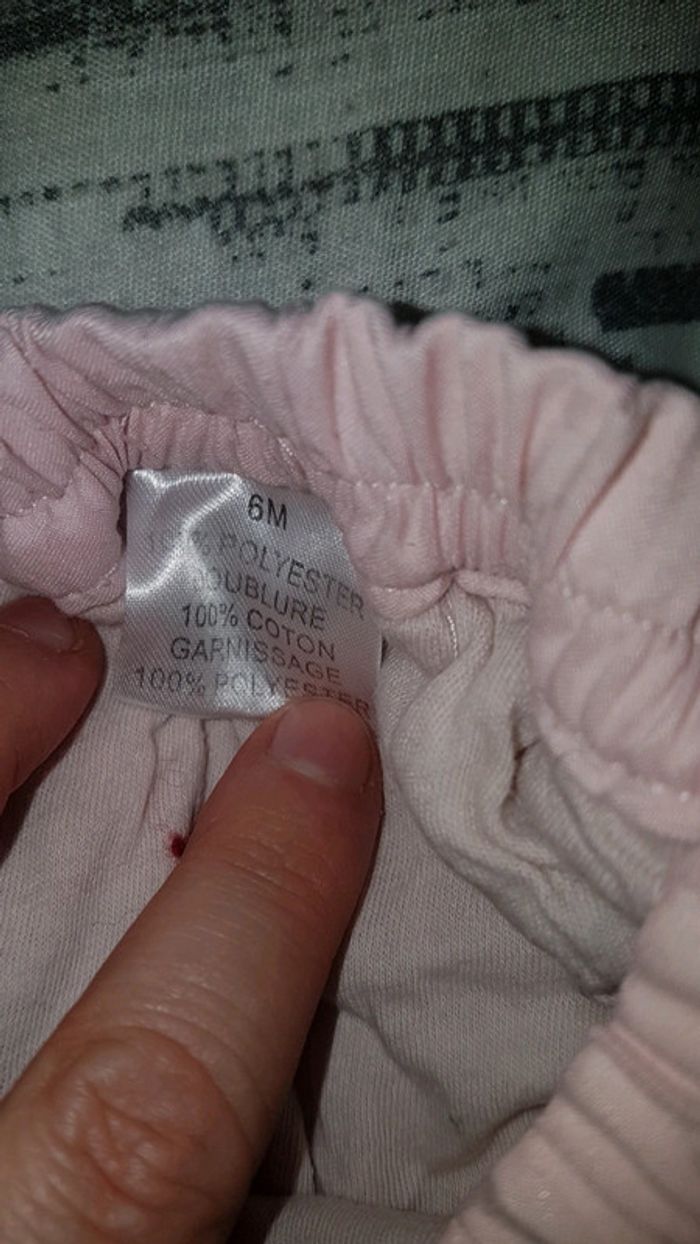 Pantalon doublé 6 mois fille 0€50 -50% dès 2 achetés - photo numéro 2