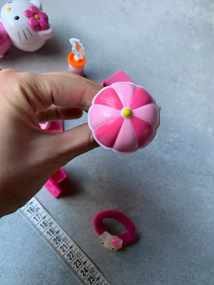 Lot hello kitty maman et fille valise parasol fleur élastique cheveux - photo numéro 13