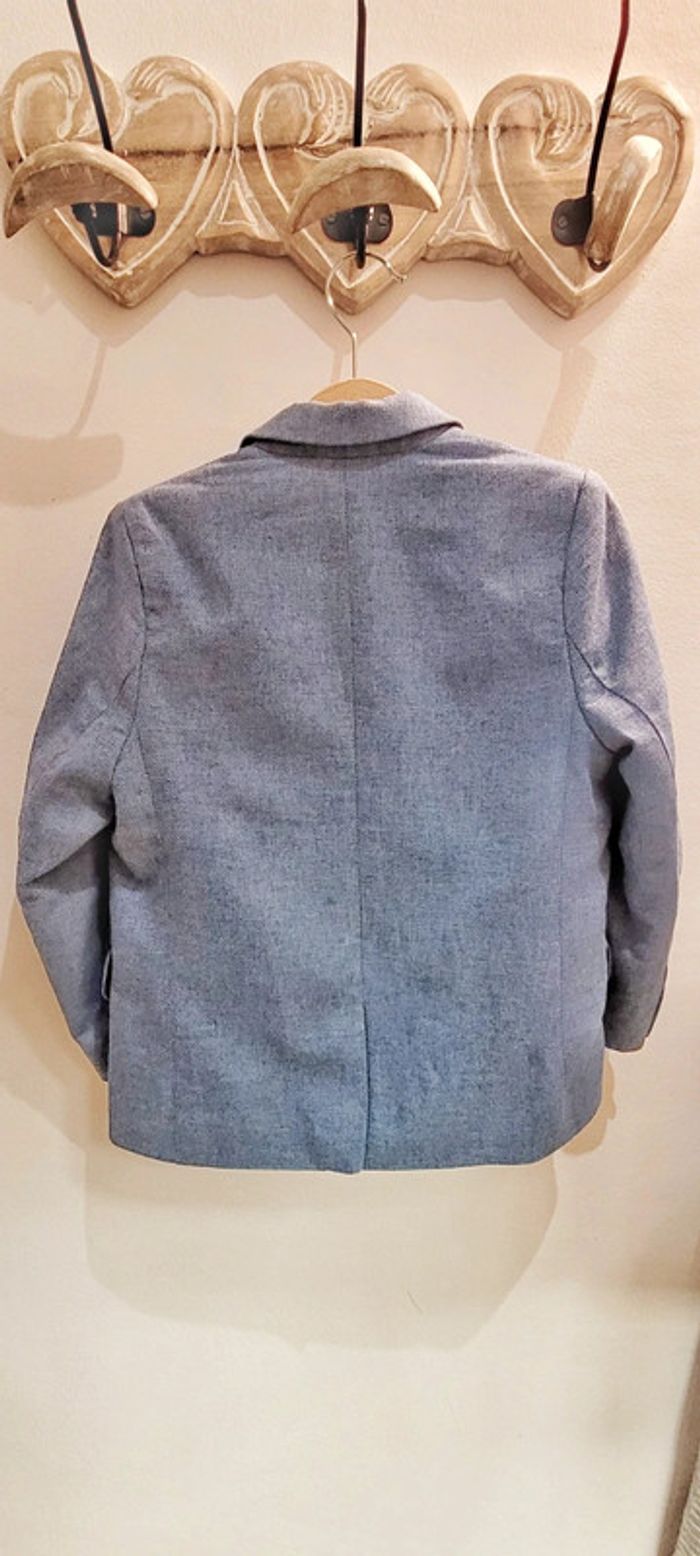 Veste blaser bleu gris - photo numéro 3
