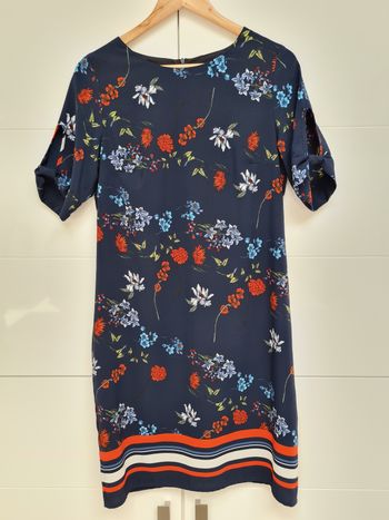 Robe doublée à motifs fleuris