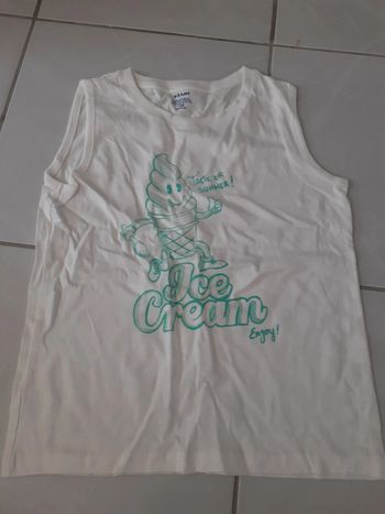 Debardeur blanc 10ans