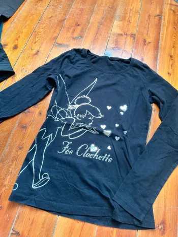 TEE shirt fée clochette Disney cache cache t xs