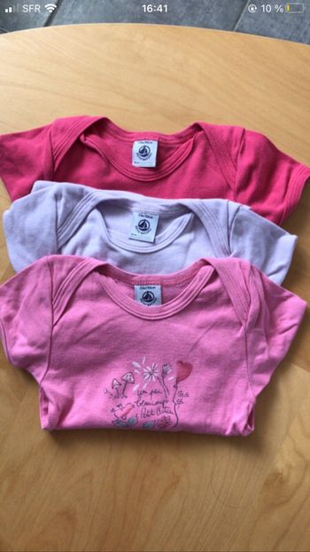 Lot body fille petit bateau