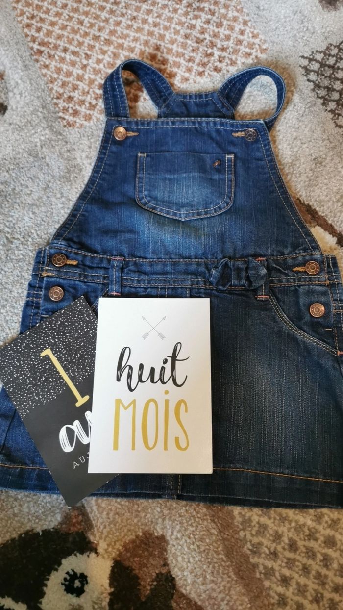 Robe salopette en jean