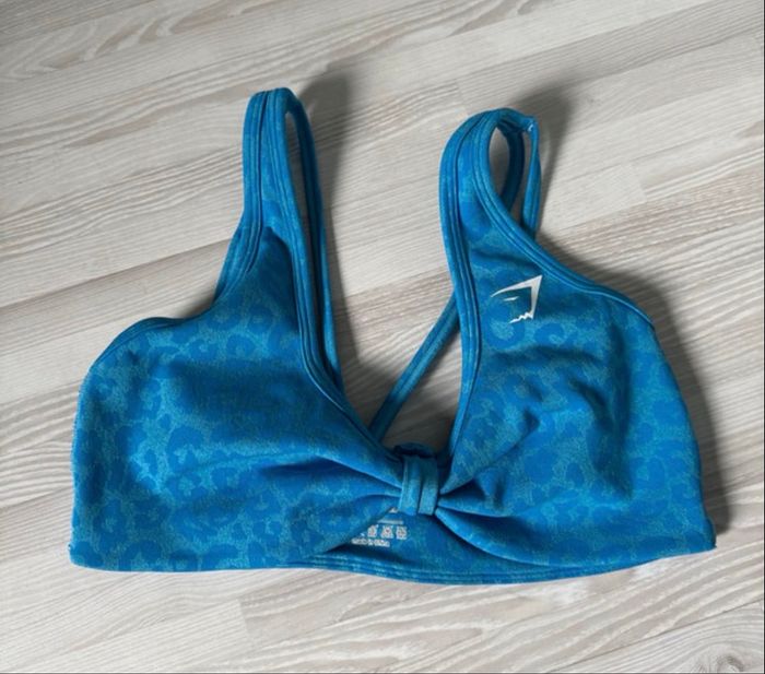 đ Ensemble de Sport Bleu LĂ©opard â BrassiĂšre & Short Cycliste - photo numĂ©ro 2