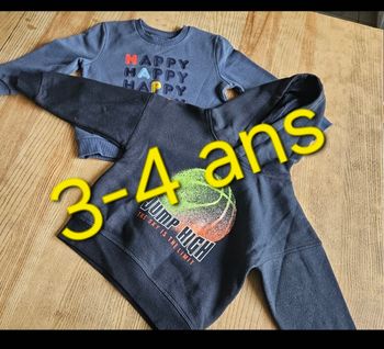 Lot de 2 sweat garçons taille 3-4 ans