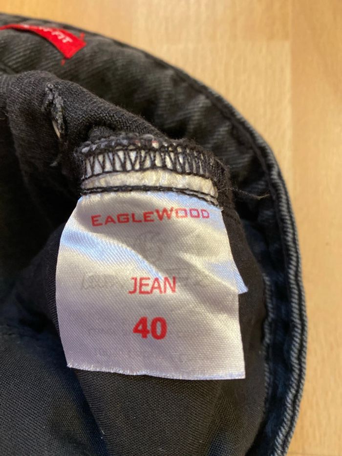 Pantalon jean noir Eaglewood Eagle Wood taille 40 Neuf - photo numéro 4
