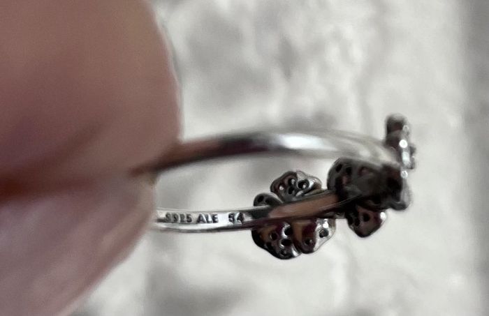 Bague argent triple pensée Pandora - photo numéro 7