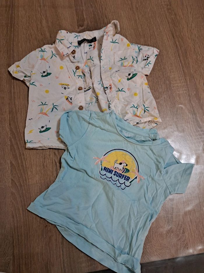 T-shirt et chemise In extenso motif chien 9 mois