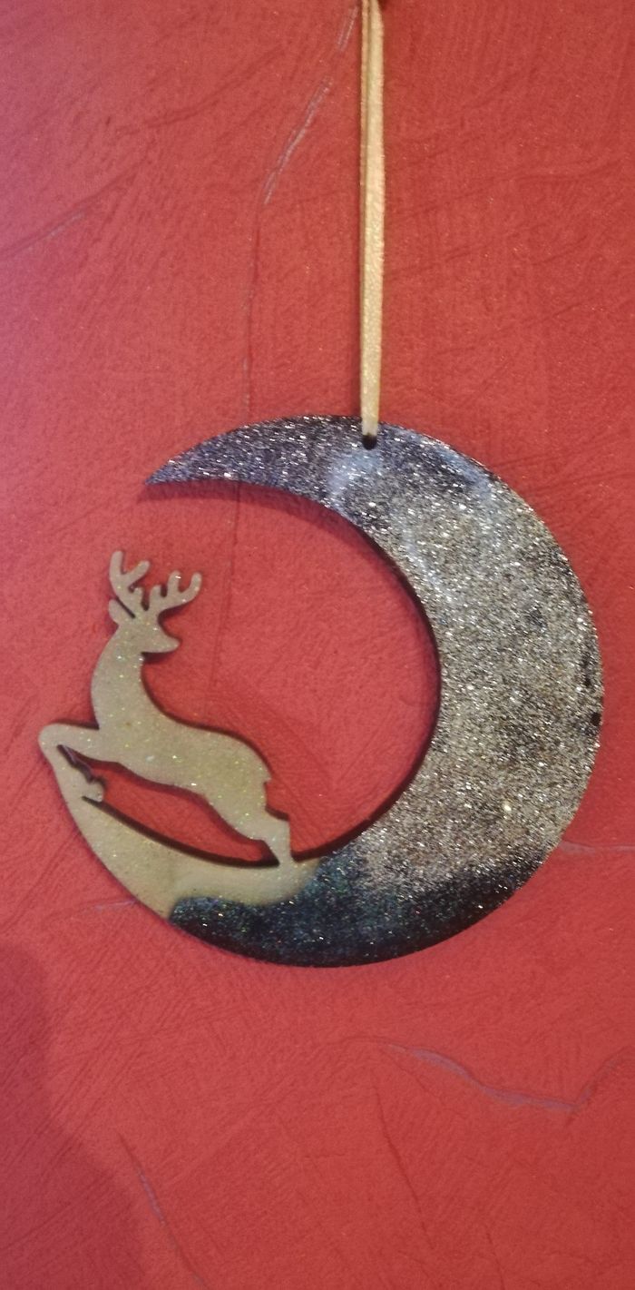 Décoration cerf en résine - photo numéro 4