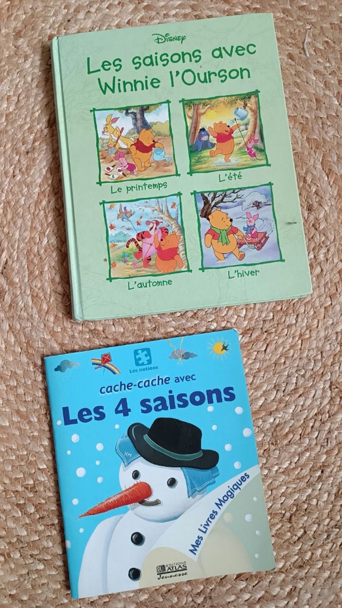 Lot de 2 livres éducatifs sur les saisons