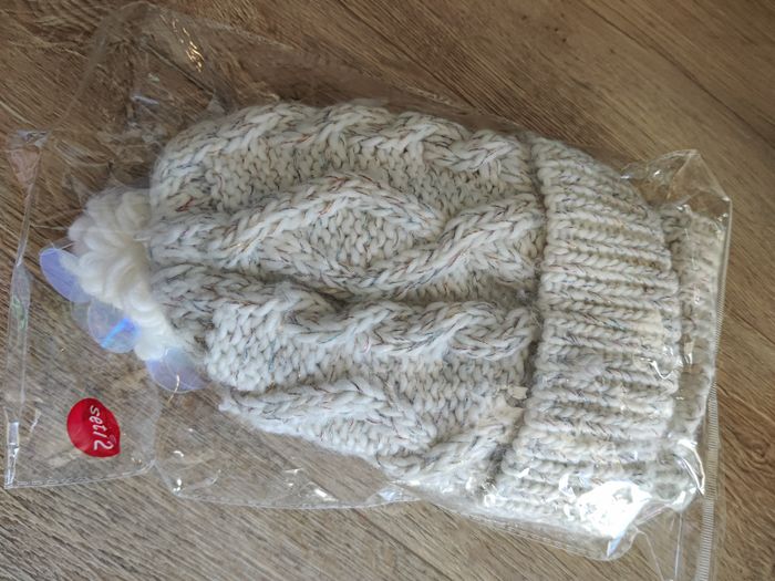 Bonnet à pompon et snood rose clair Lili marelle Taille unique - photo numéro 6