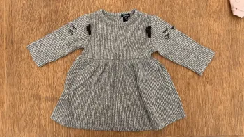 Robe grise fille 3 mois