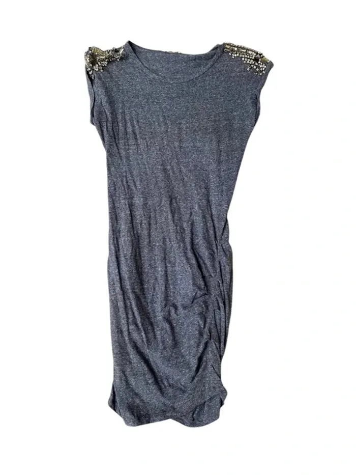 Robe grise avec pierres Maje taille 1