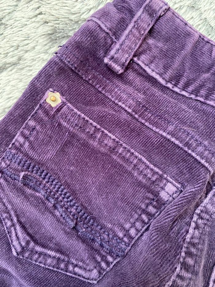 Pantalon en velours violet - 3 ans - photo numéro 5