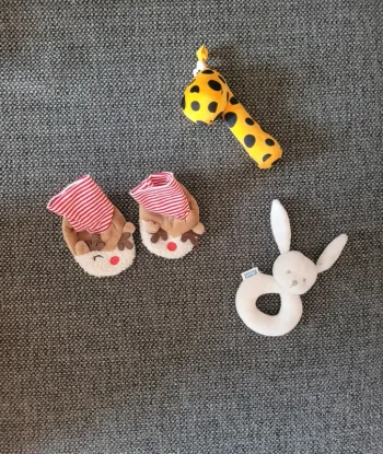 Chaussons de Noël Renne taille 0-3 mois