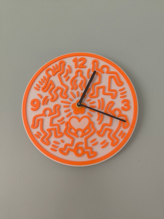 Pendule style Keith Haring