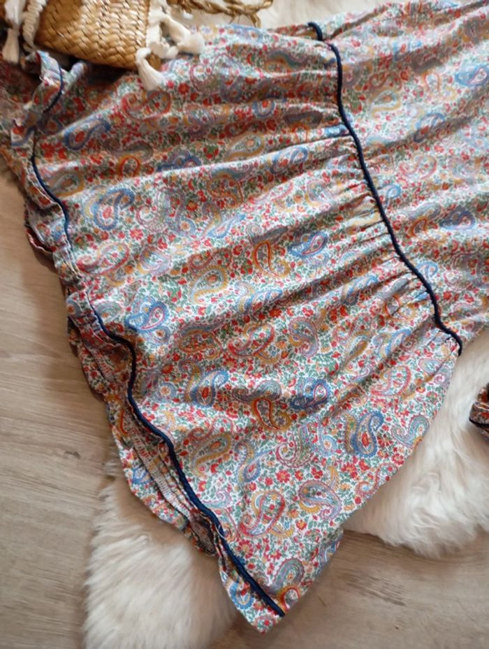 Château de sable 💖 robe chic liberty 10 ans - photo numéro 2