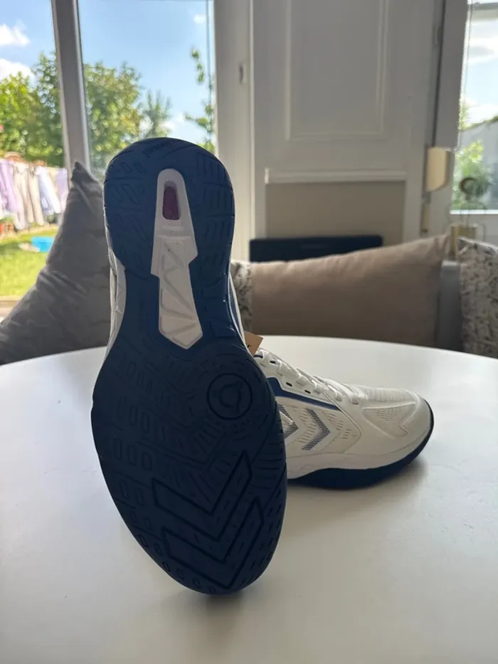 Baskets Hummel Speed Court Homme – Taille 42 – Blanc & Bleu - photo numéro 6