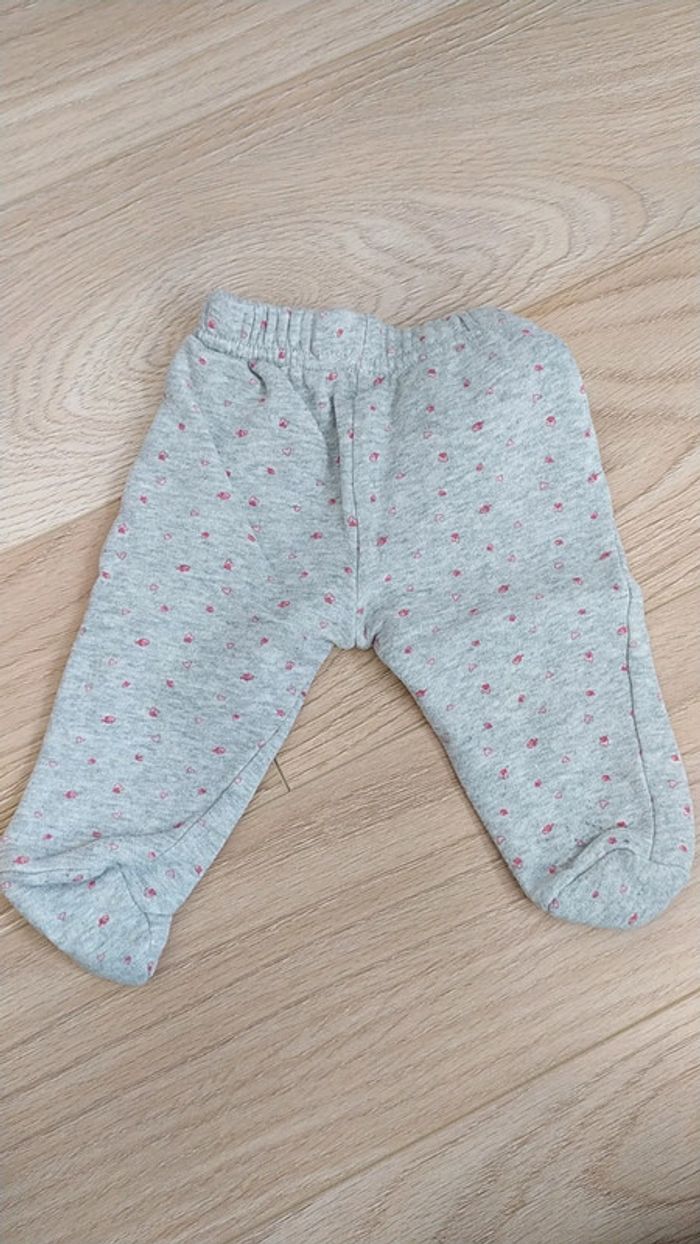 Ensemble gris beige fille 3 mois cœur étoile - photo numéro 4